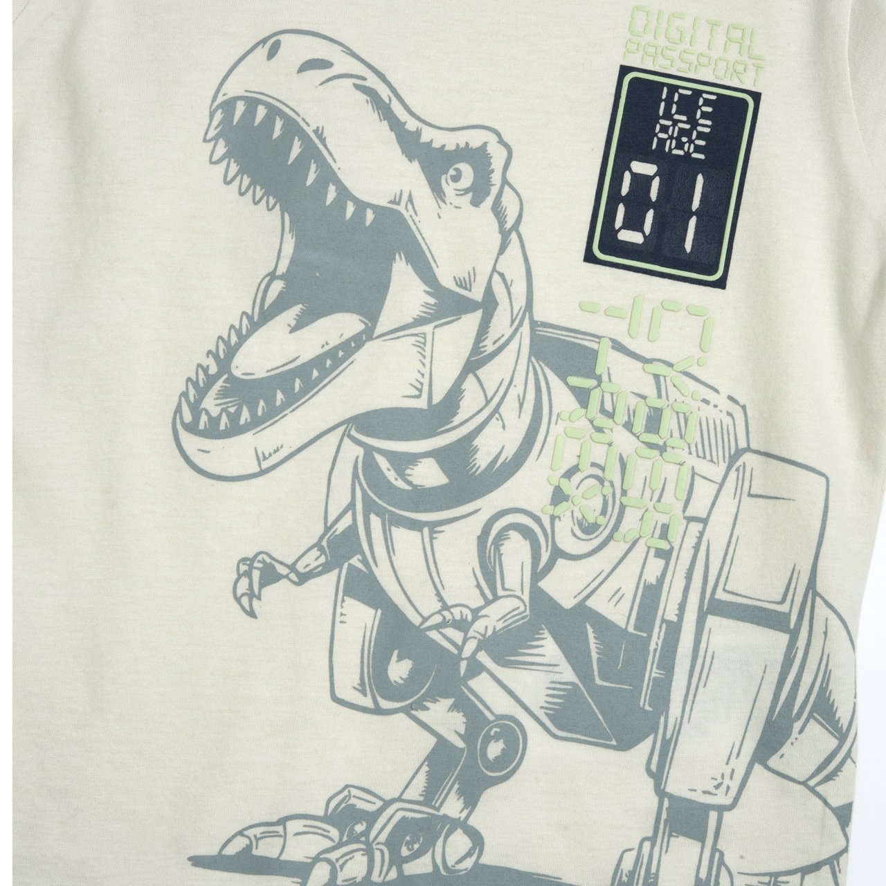 Camiseta Beige con Dinosaurio Chicco - 2