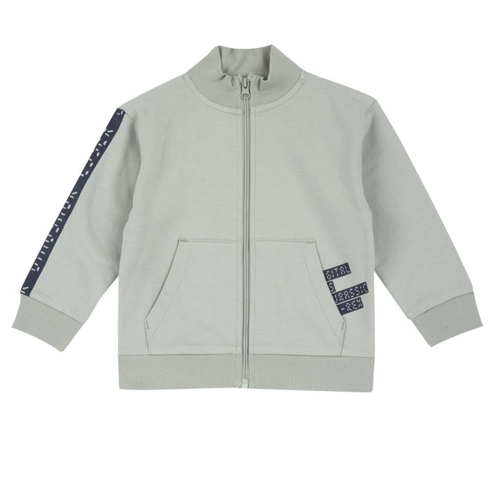 Sudadera Verde de Ch&aacute;ndal con Cremallera