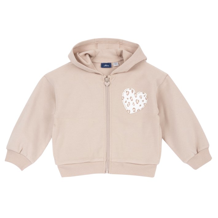 Felpa con cappuccio e zip 