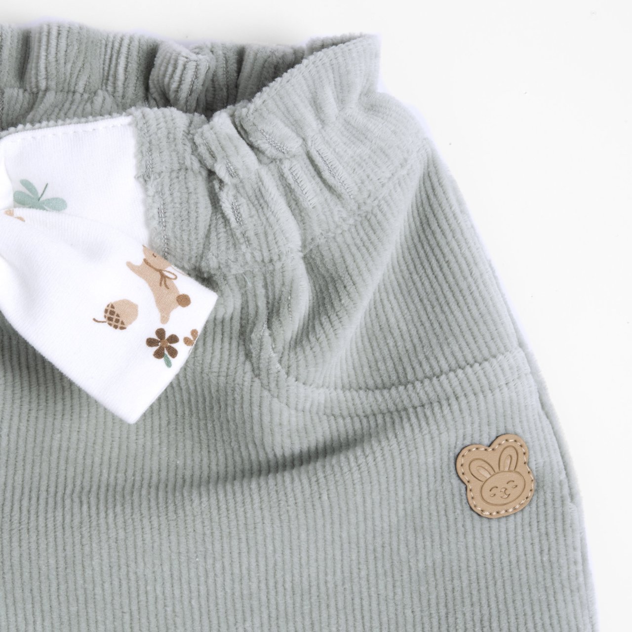 Pantalones Cortos Verdes con Lazo Chicco - 2