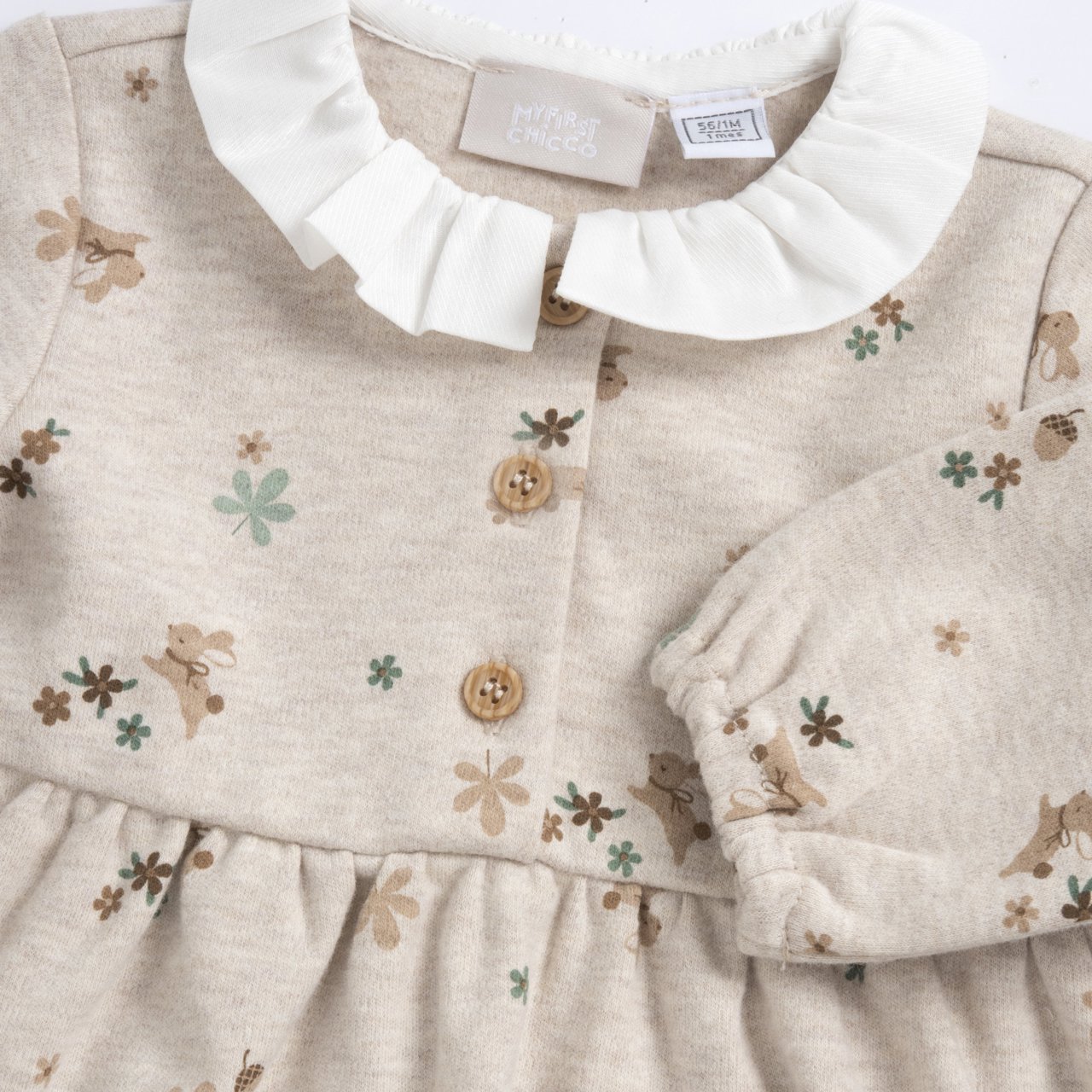 Vestido de Manga Larga con Flores Chicco - 2