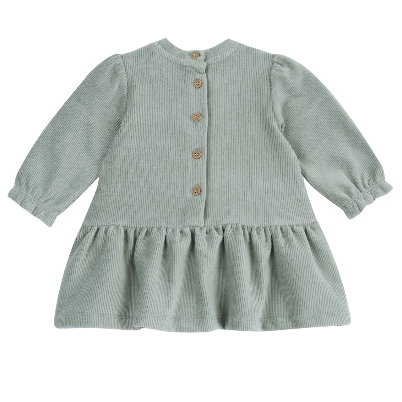 Vestido de Manga Larga Verde con Conejito Chicco - 1