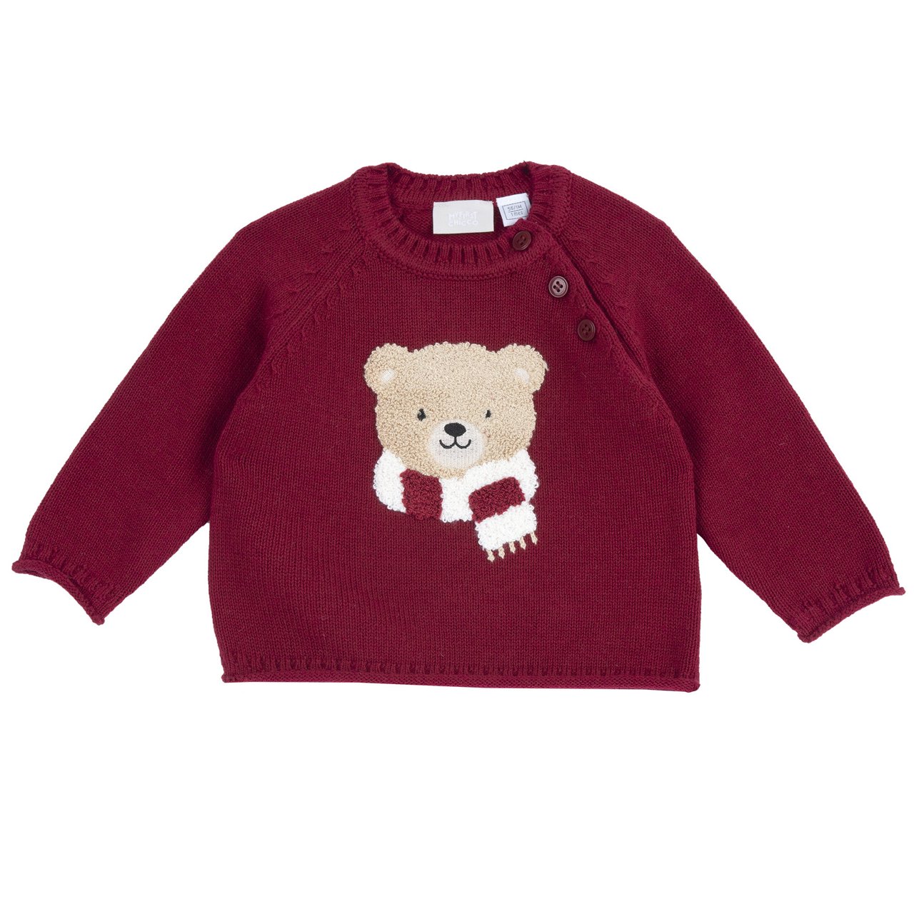 Camiseta de Punto Roja con Osito Chicco - 0