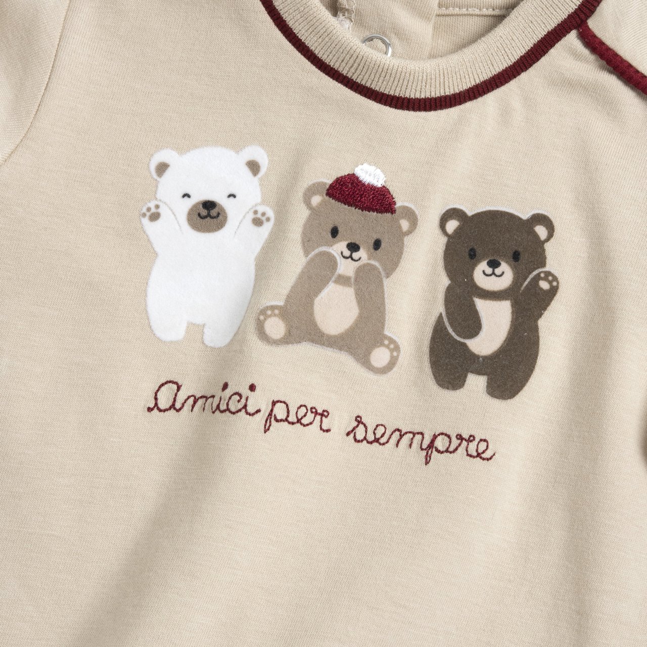 Camiseta Beige con Ositos Chicco - 2