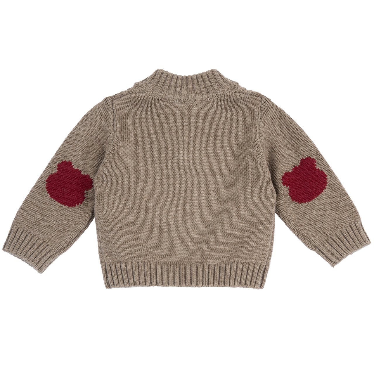 Chaqueta de Punto Marr&oacute;n con Detalles Rojos Chicco - 1