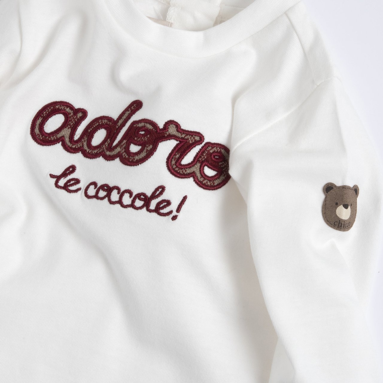 Camiseta Blanca "Adoro l'coccole!" Chicco - 2