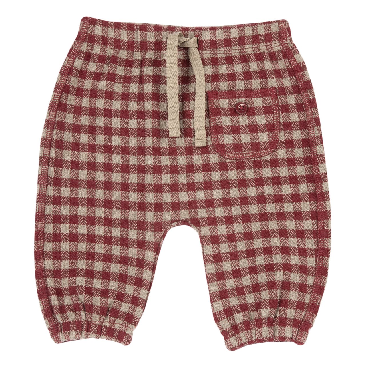 Pantalones a Cuadros Rojos Chicco - 0