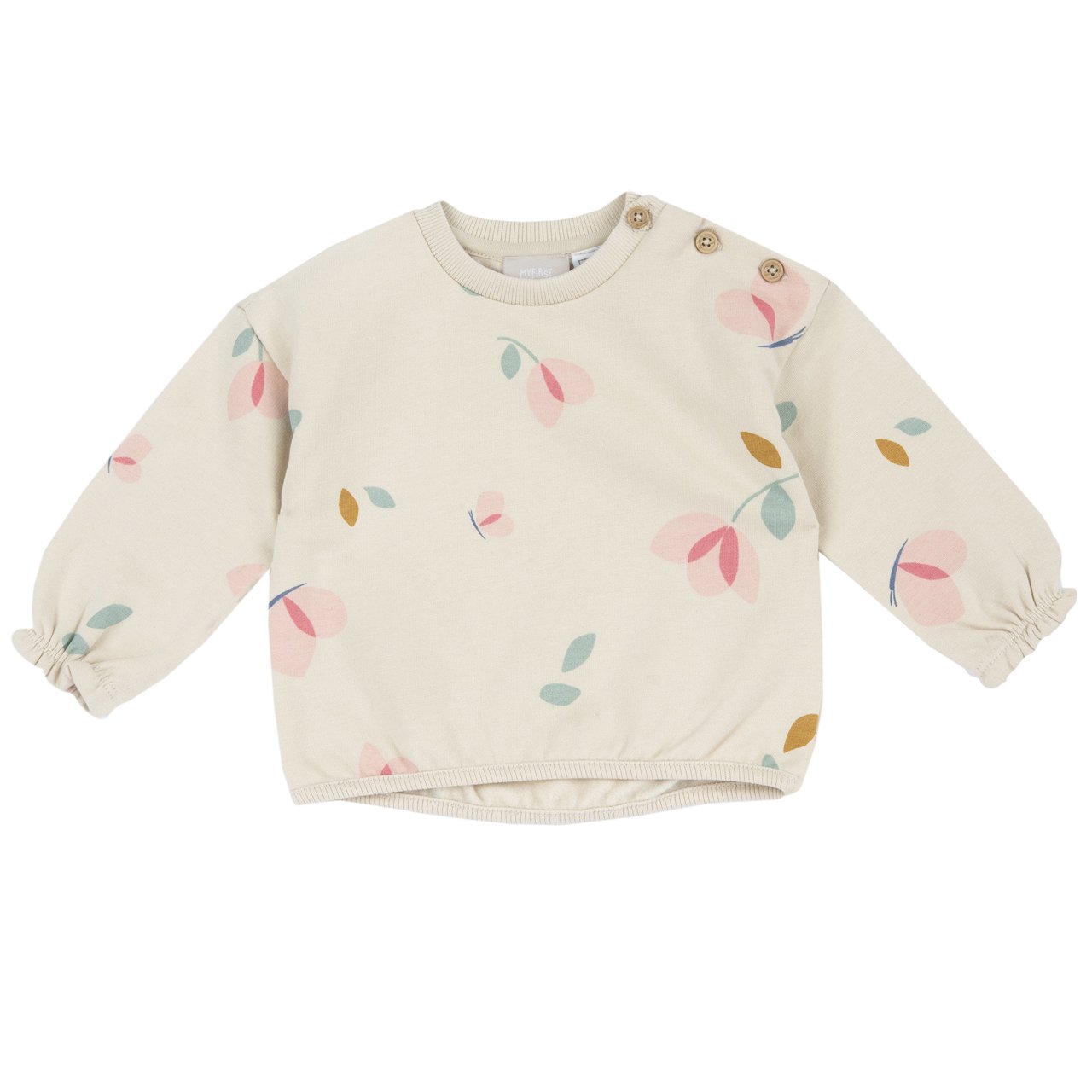 Sudadera Blanca con Flores Chicco - 0