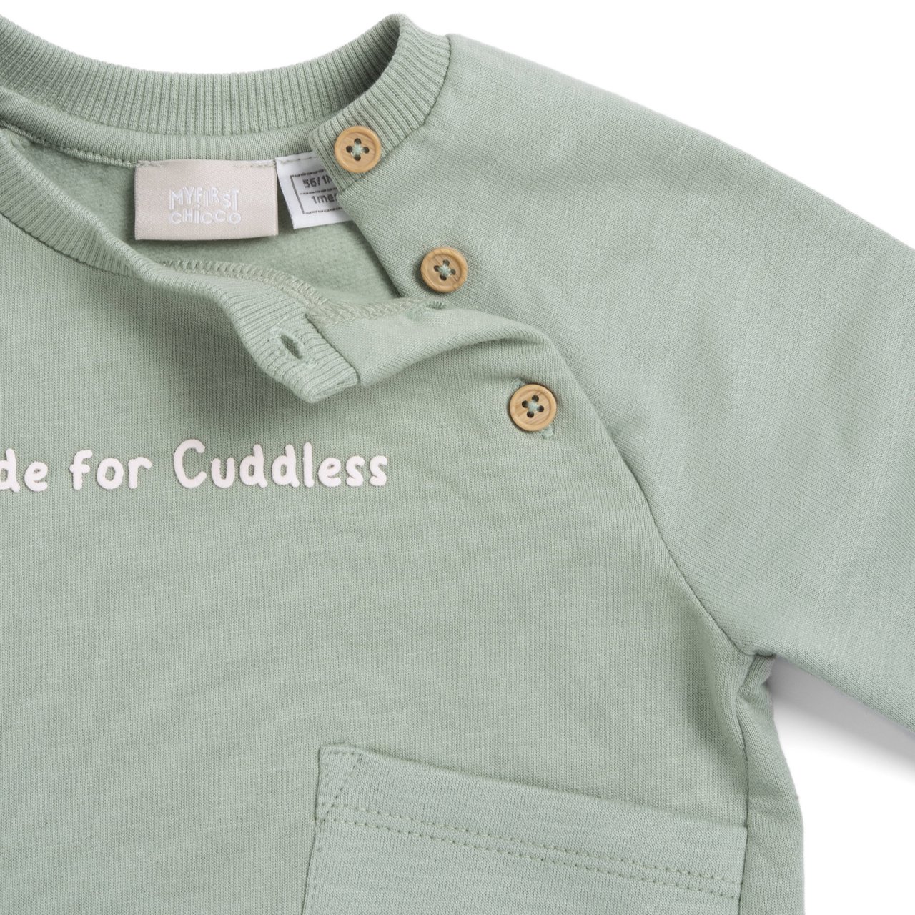 Sudadera de Ch&aacute;ndal Verde "Made For Cuddles" Chicco - 2