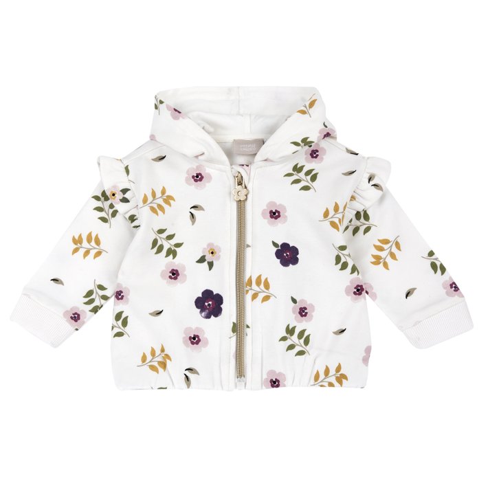 Felpa con cappuccio e zip 