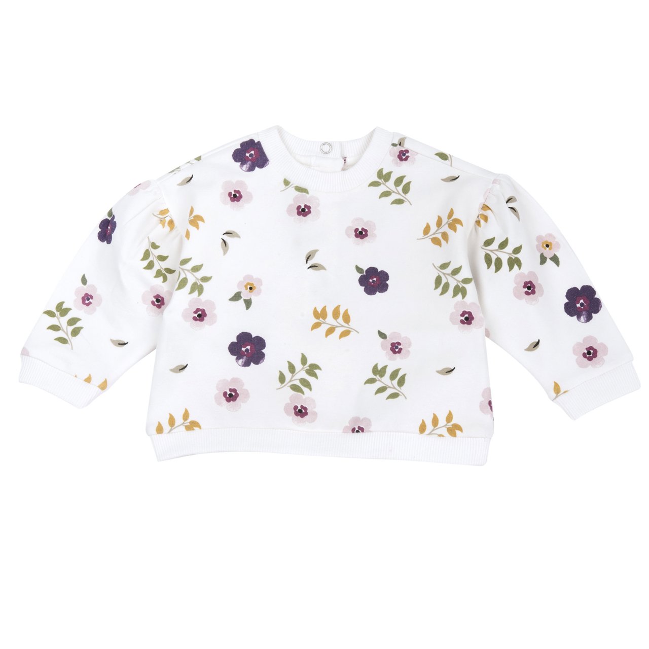 Conjunto de Camisola com Flores e Leggings Rosa Chicco - 2