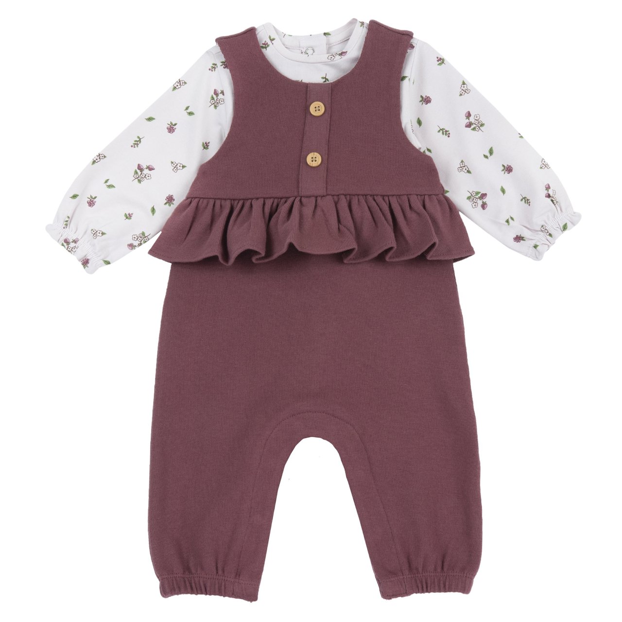 Completo maglia con salopette lunga Chicco - 0