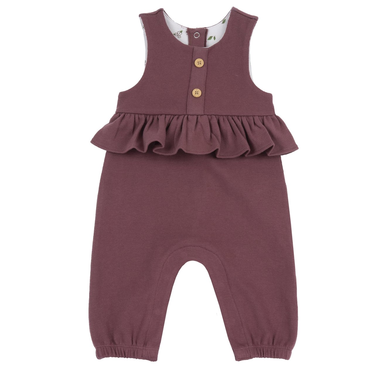 Conjunto de Body com Flores e Jardineiras Compridas Chicco - 3