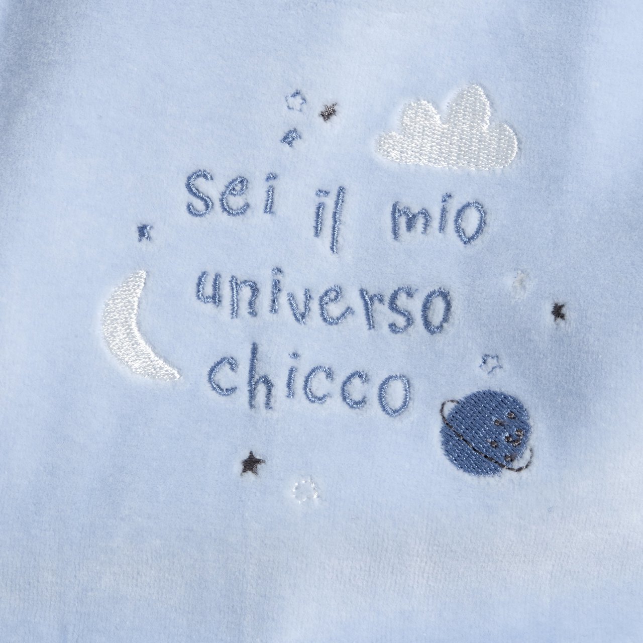 Pelele Azul con Frase y Nubes Chicco - 2