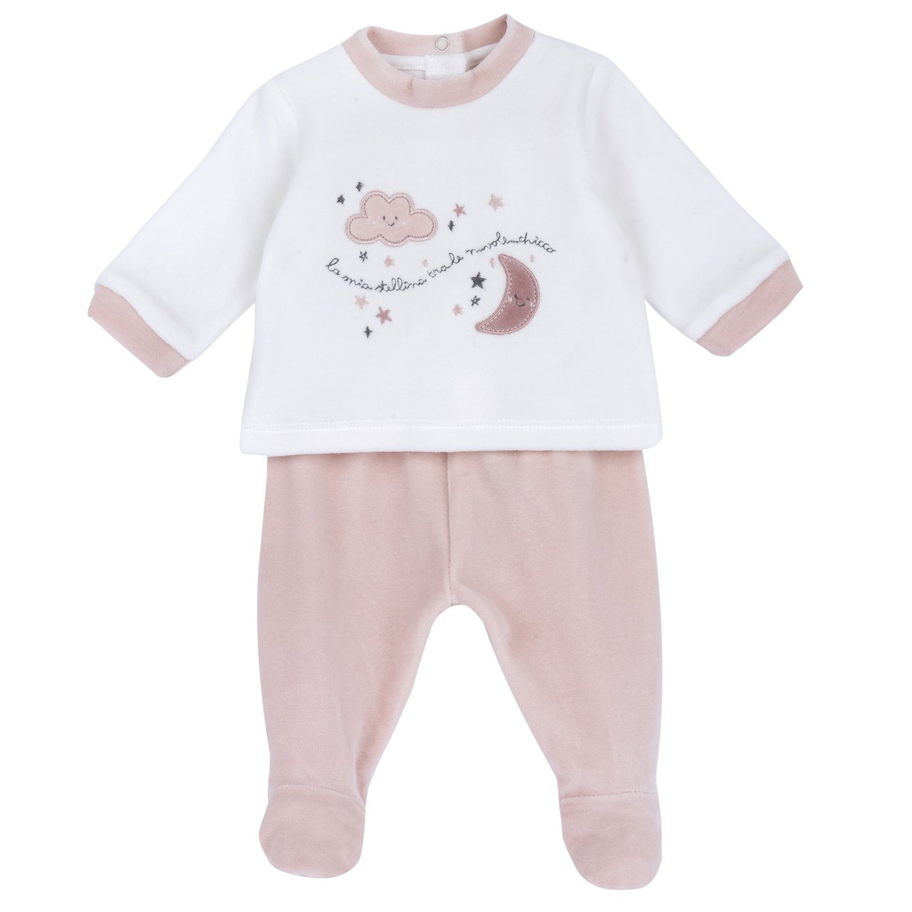 Ensemble pull et pantalon avec petits pieds Chicco - 0