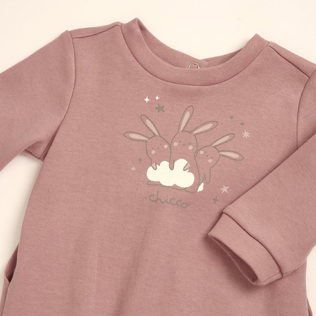 Pelele Rosa con Conejitos y Nube Chicco - 2