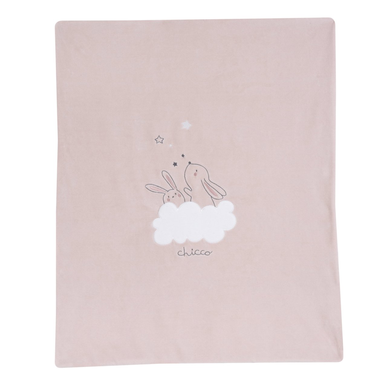Manta Rosa con Conejitos y Nube Chicco - 0
