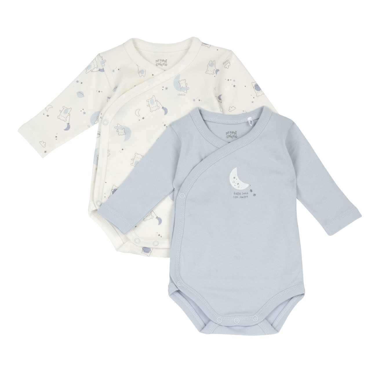 Conjunto de dos Bodies Azules  Chicco - 0