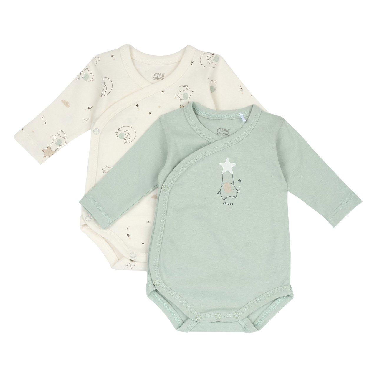 Conjunto de Dos Bodies Verdes Chicco - 0