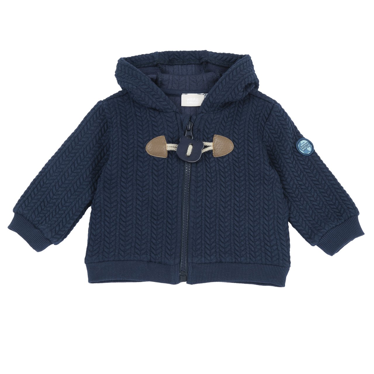 Cardigan con alamari e cappuccio Chicco - 0