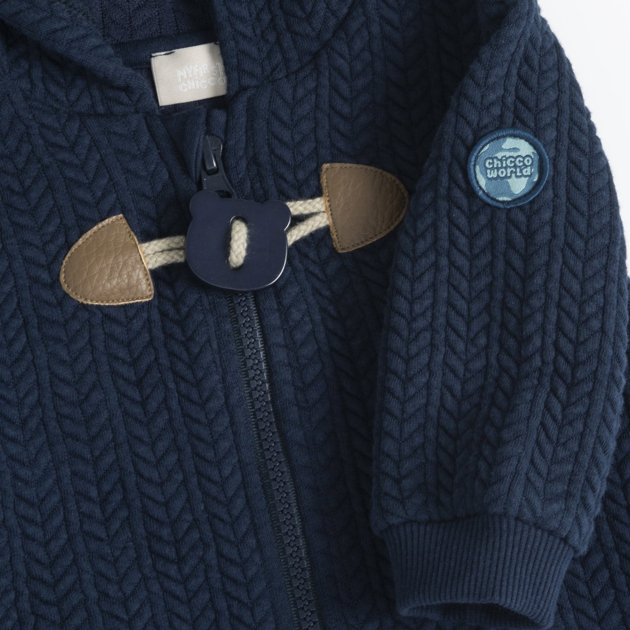Cardigan con alamari e cappuccio Chicco - 2