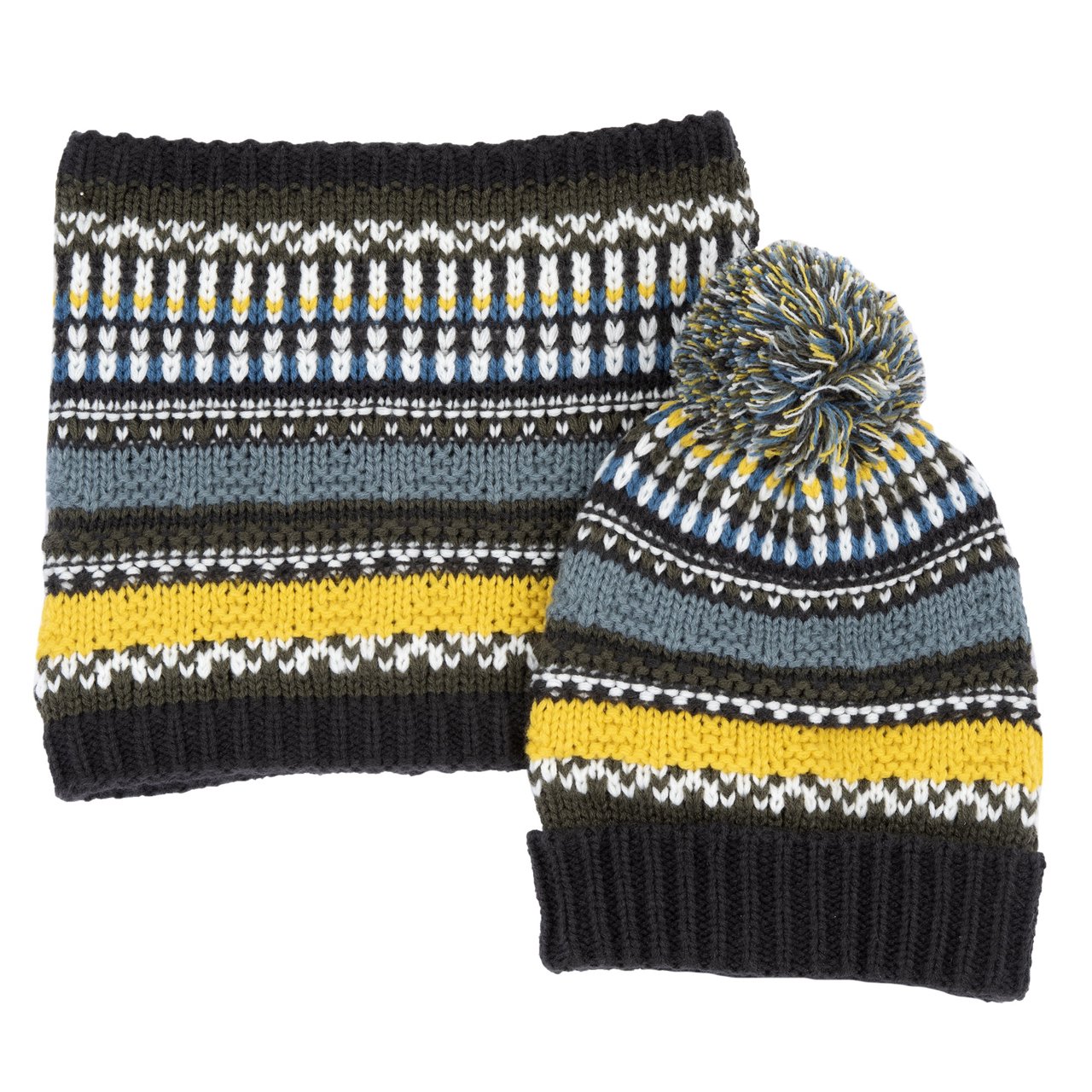 Set cappello con collo disegno jaquard Chicco - 0