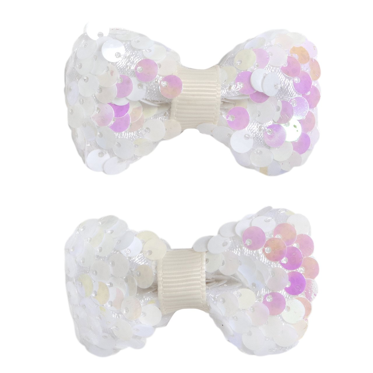 Confezione di due mollettine per capelli in bianco Chicco - 0