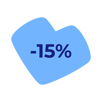 Sconto del 15% su tutto il carrello