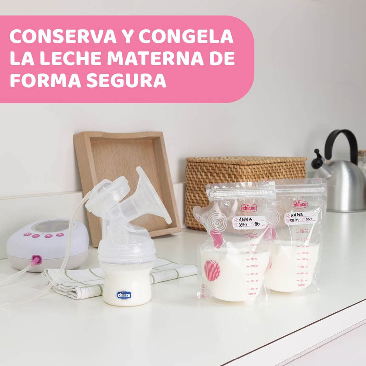Bolsas conservación de leche materna 30 ud image number 1