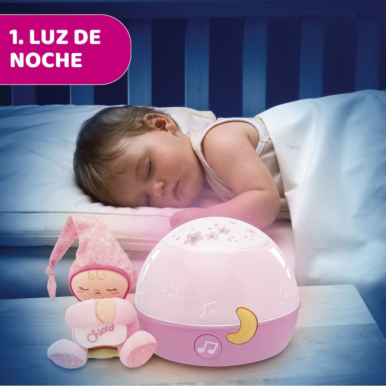 Luz noche bebé nube durmiente - A Little Lovely Company - Tu Bebebox