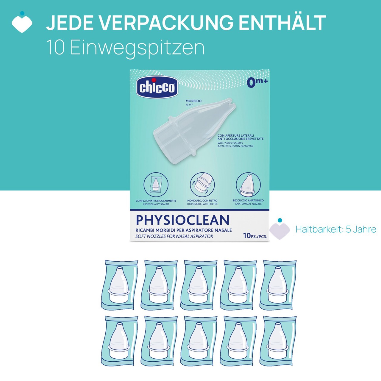 Ersatzteile f&uuml;r Nasenschleimentferner "Physioclean" null - 5