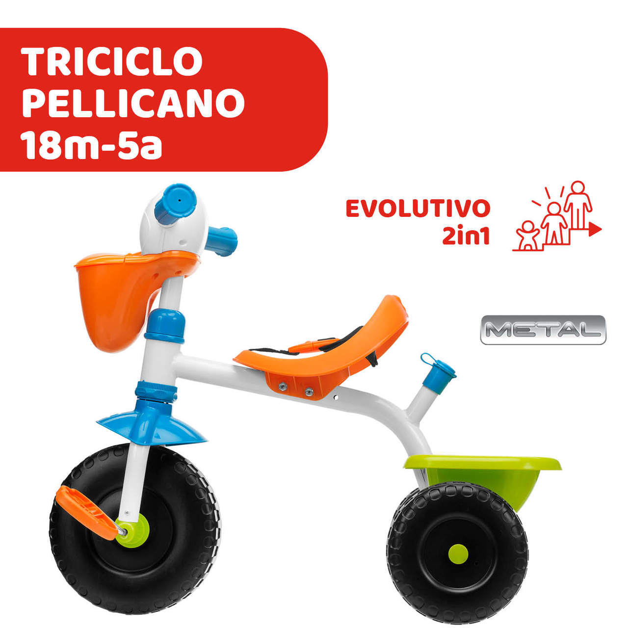 Triciclo pellicano 2 in 1 image number 1