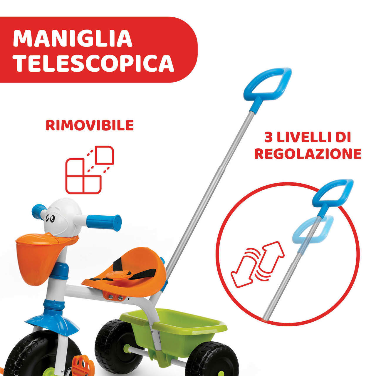 Triciclo pellicano 2 in 1 image number 3