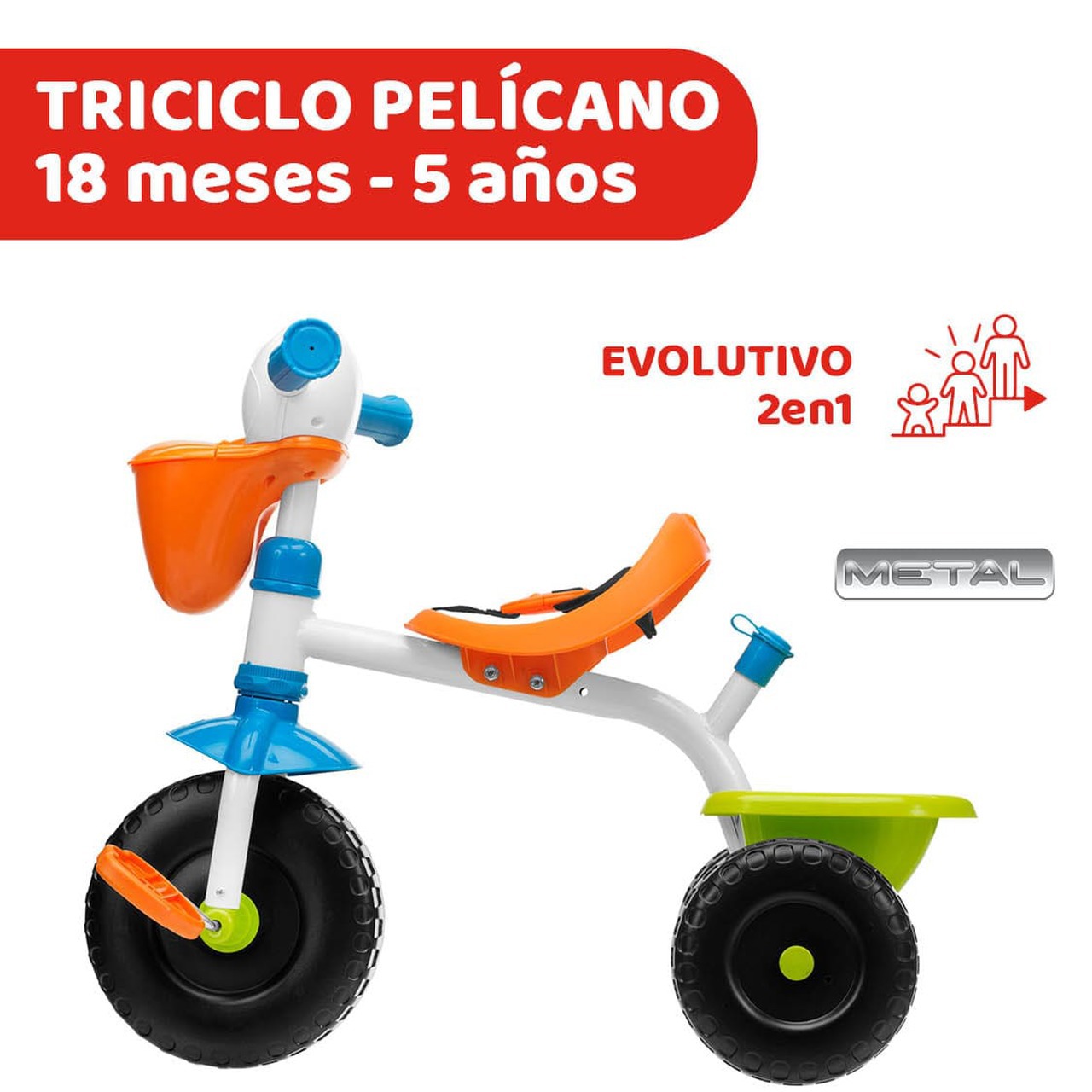 Triciclo Pelícano 2 en 1 image number 1