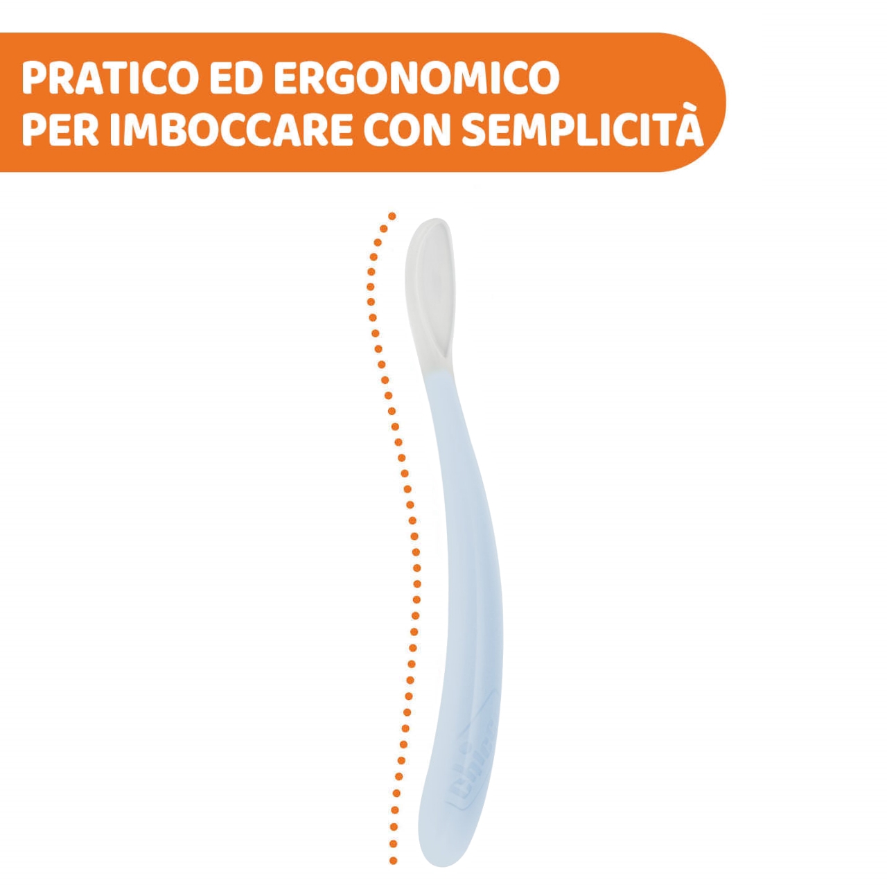  Cucchiaio in Morbido Silicone con custodia 6m+ Chicco - 3