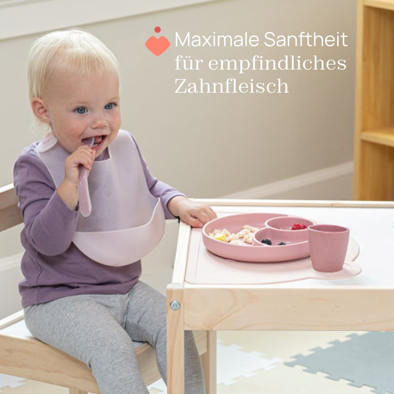 Langer Silikonl&ouml;ffel mit Etui 6 Monate+ null - 1