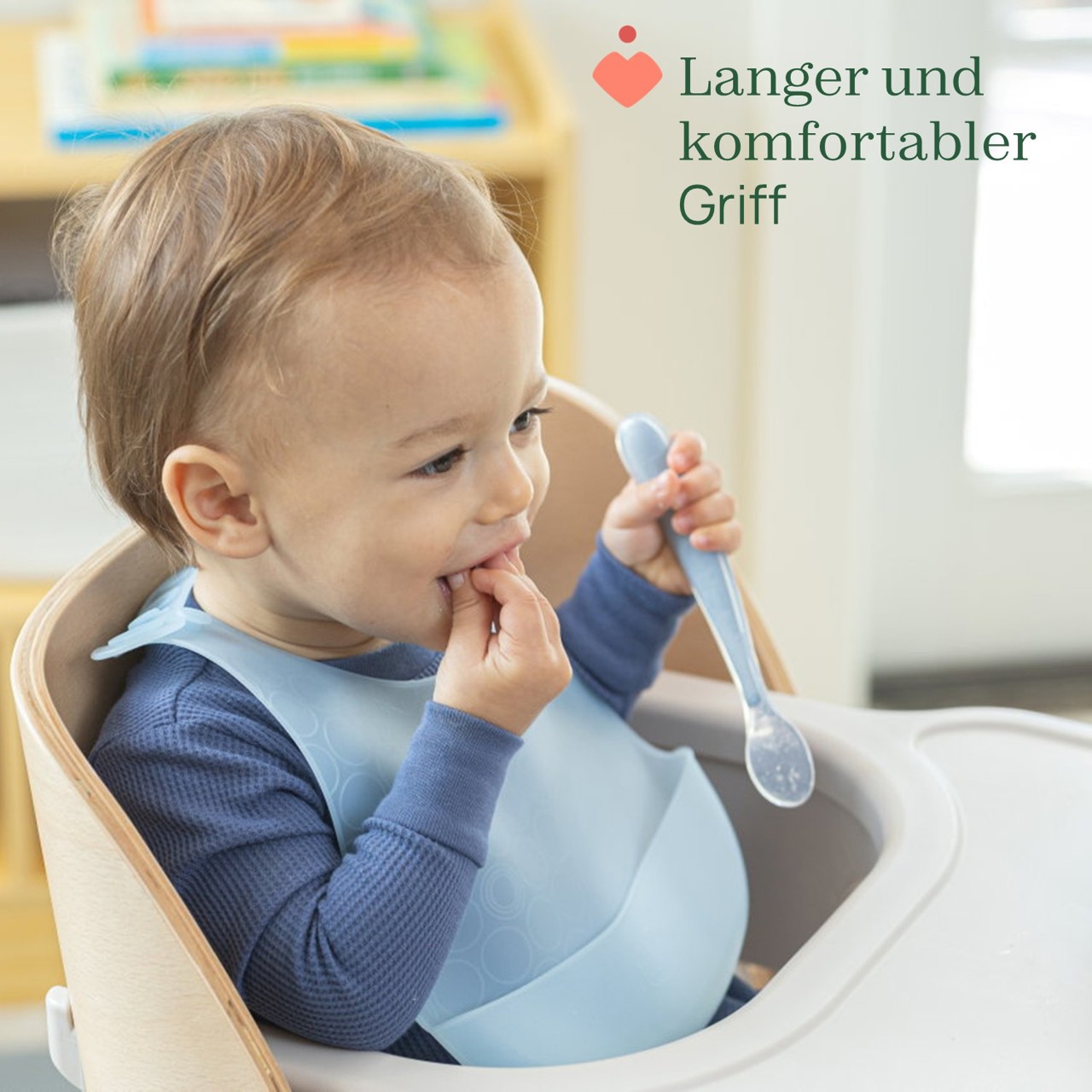 Langer Silikonl&ouml;ffel mit Etui 6 Monate+ null - 4