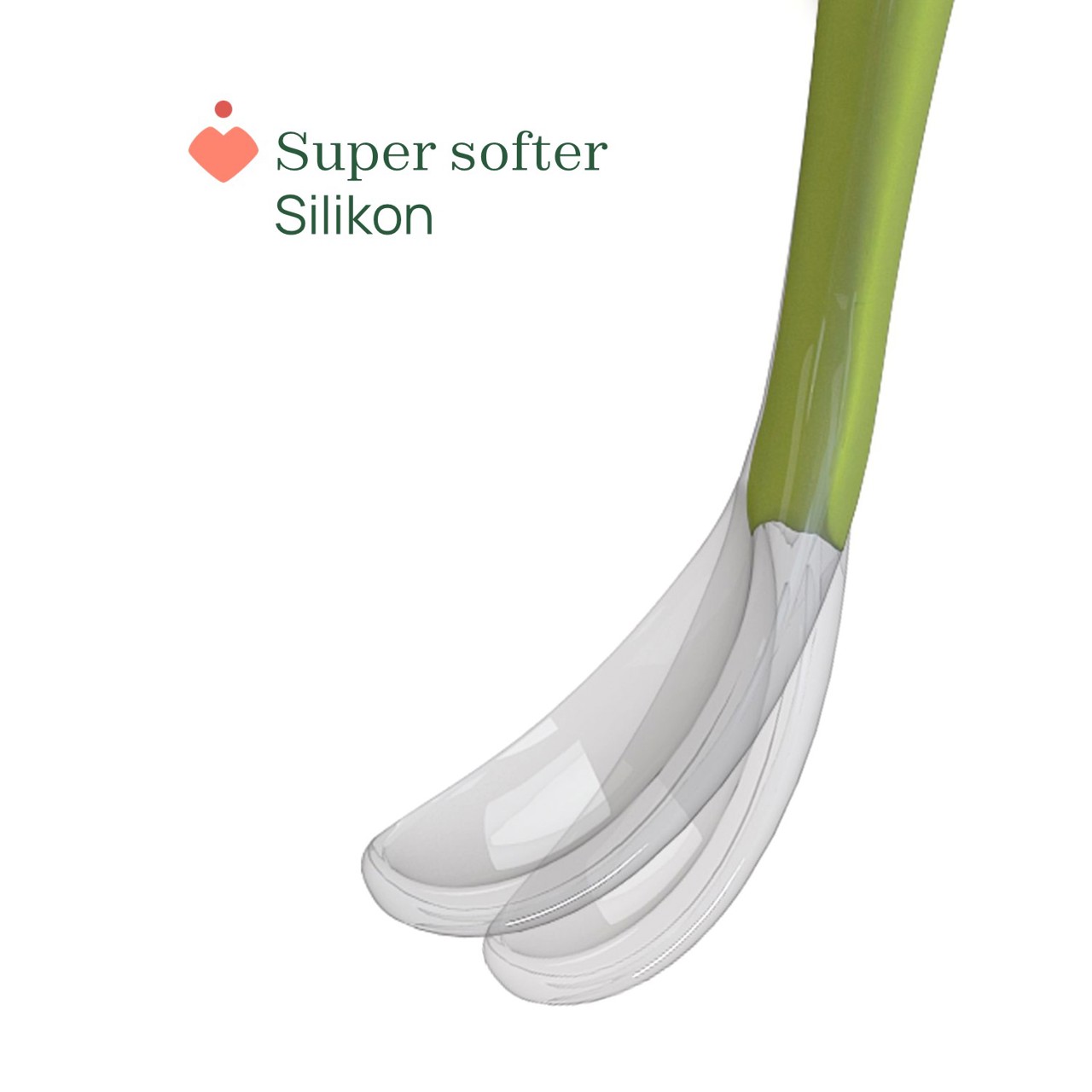 Langer Silikonl&ouml;ffel mit Etui 6 Monate+ null - 2