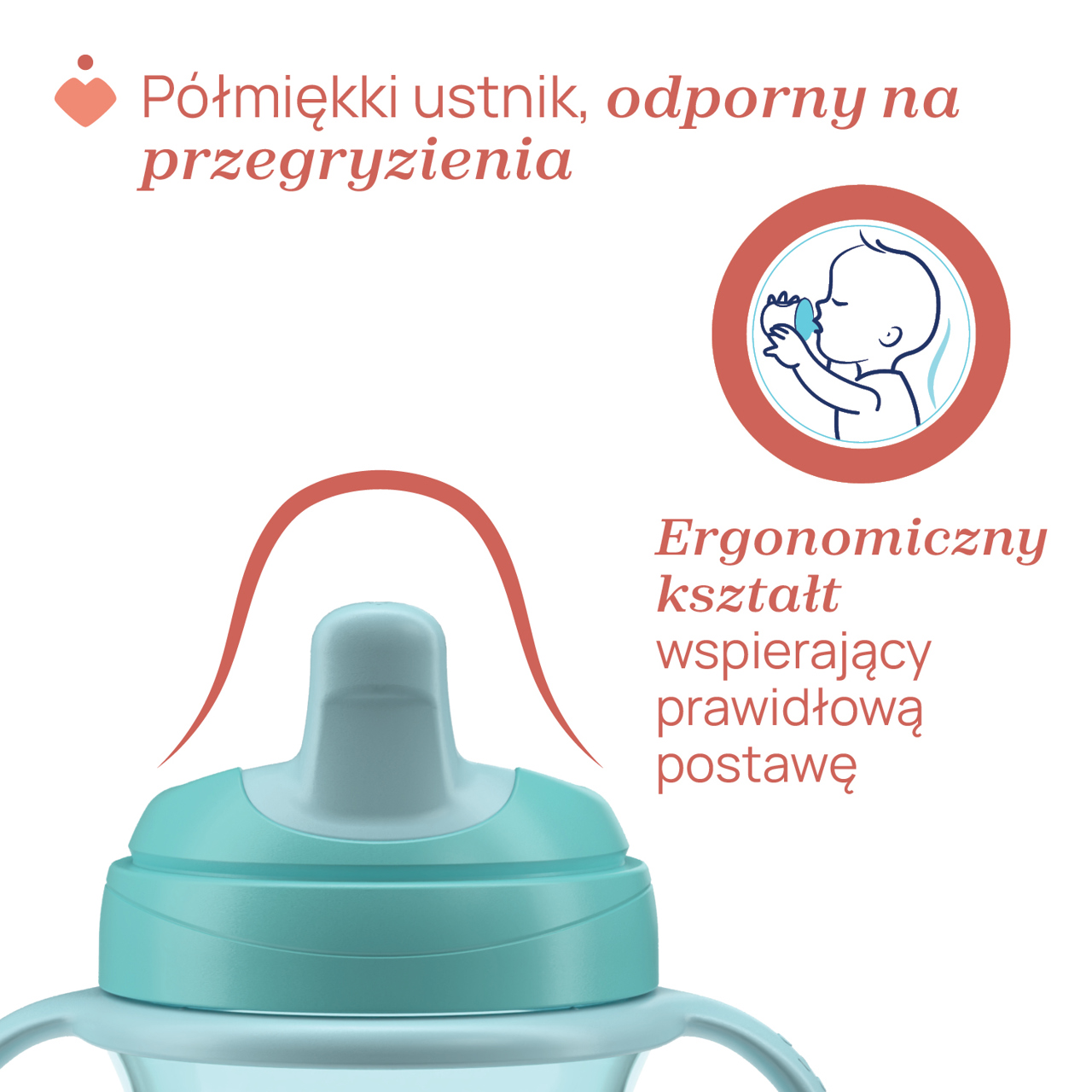 KUBEK NIEKAPEK Z TWARDYM USTNIKIEM 200 ML 6M+ null - 3