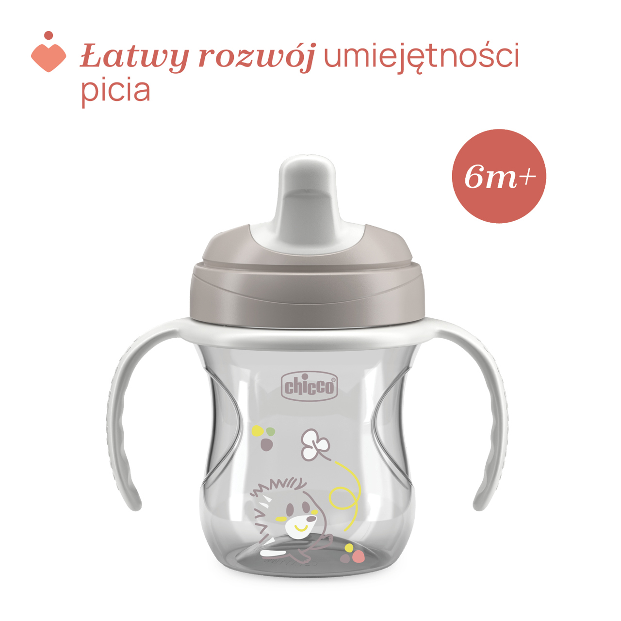 KUBEK NIEKAPEK Z TWARDYM USTNIKIEM 200 ML 6M+ null - 2