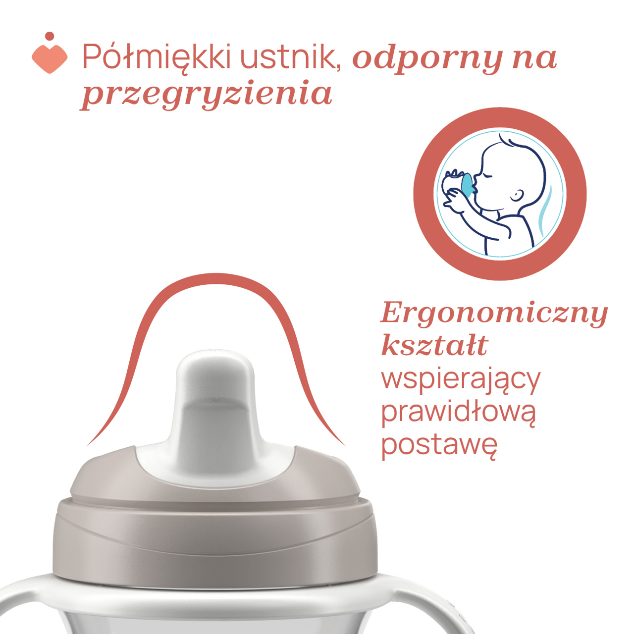 KUBEK NIEKAPEK Z TWARDYM USTNIKIEM 200 ML 6M+ null - 3