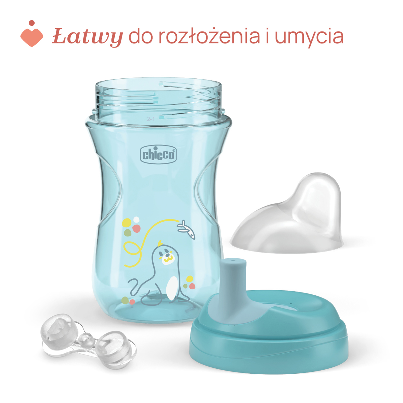 KUBEK NIEKAPEK Z USTNIKIEM W KSZTAŁCIE SŁOMKI 266 ML 12M+ null - 6