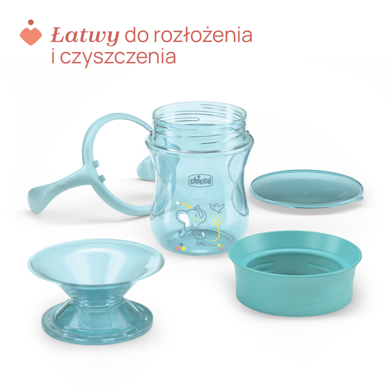 KUBEK 360` DO NAUKI SAMODZIELNEGO PICIA 200 ML 12M+ null - 6