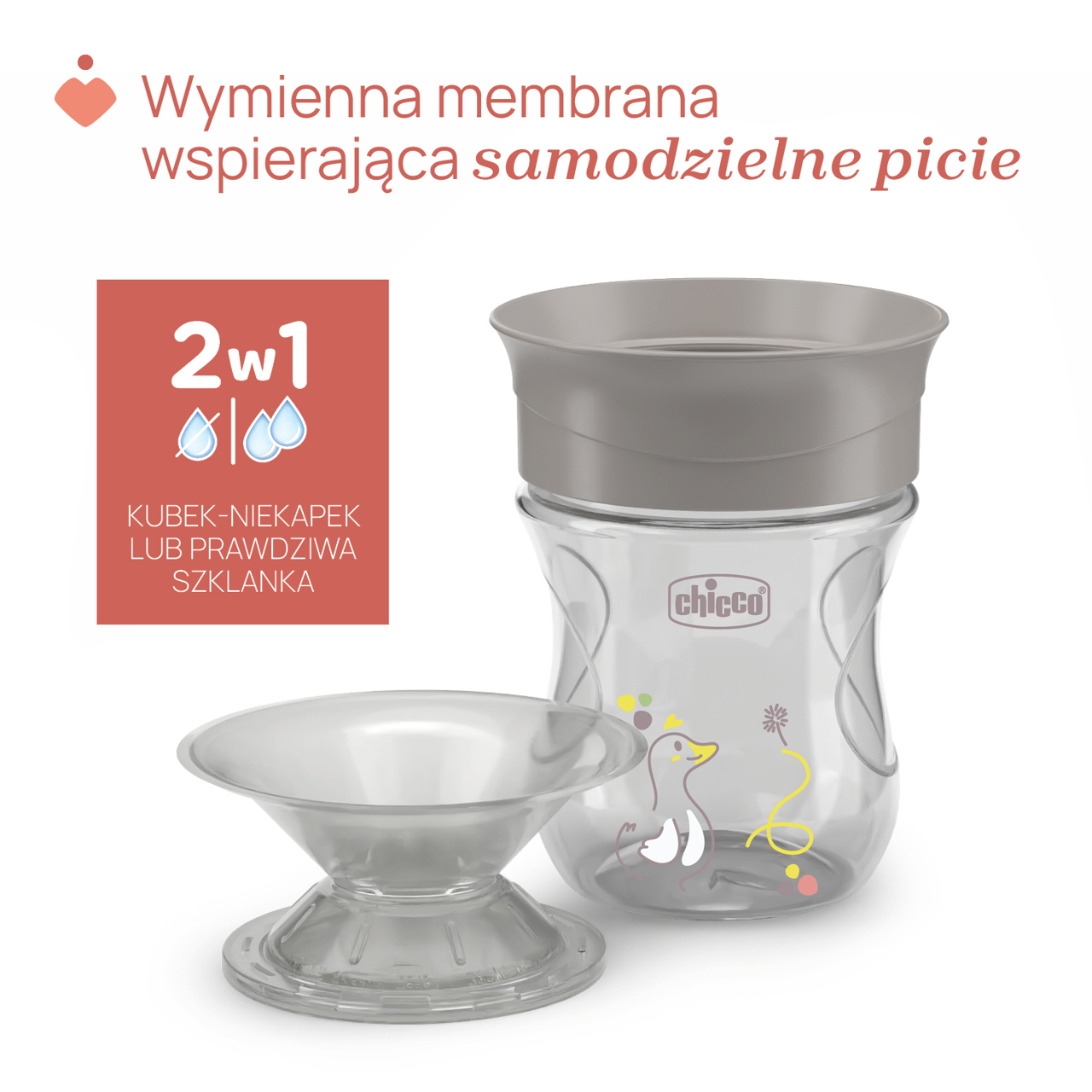 KUBEK 360` DO NAUKI SAMODZIELNEGO PICIA 200 ML 12M+ null - 3