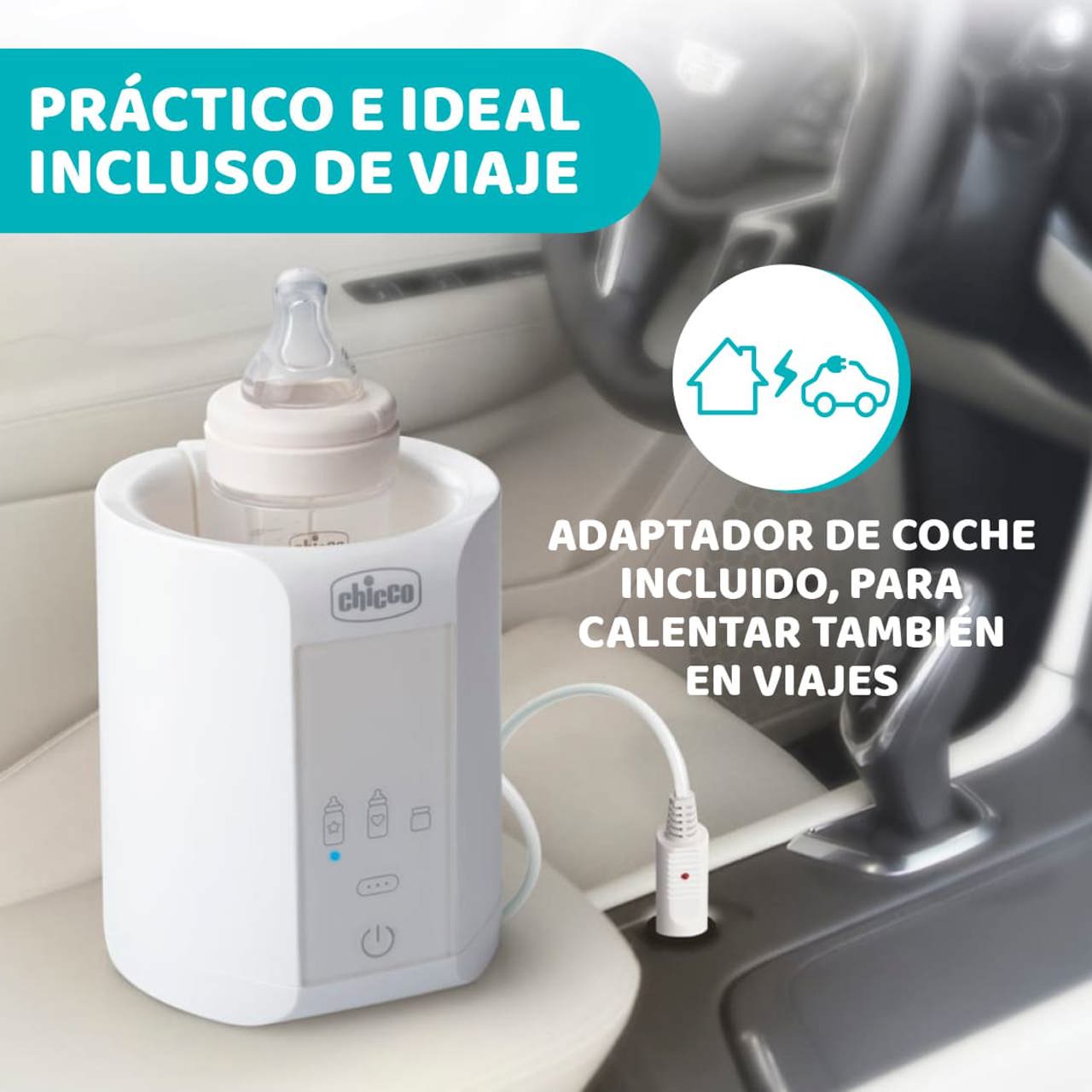 Calienta biberones casa y coche Chicco - 2