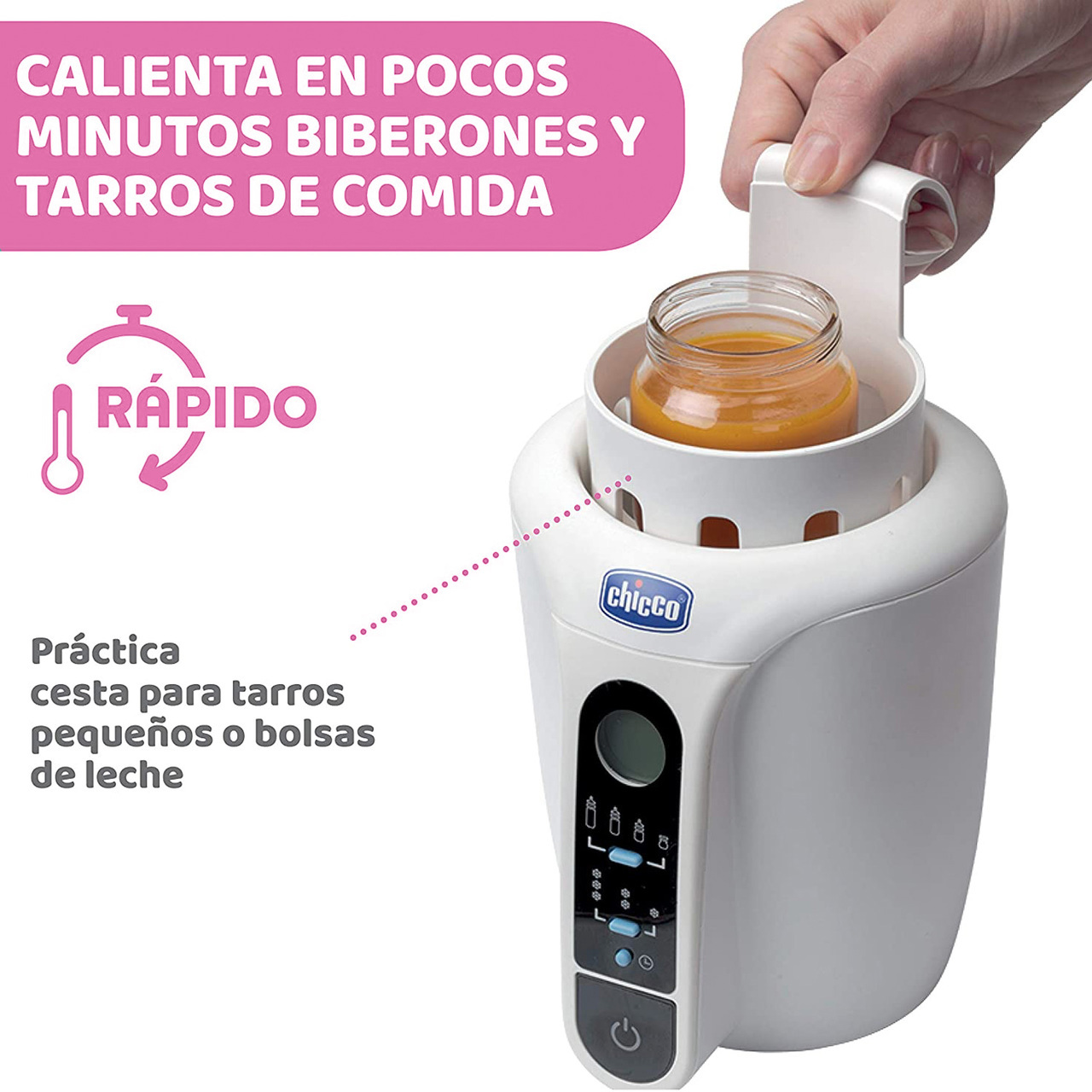 Calentador de leche para bebé con pantalla Digital, bolsa de bebé