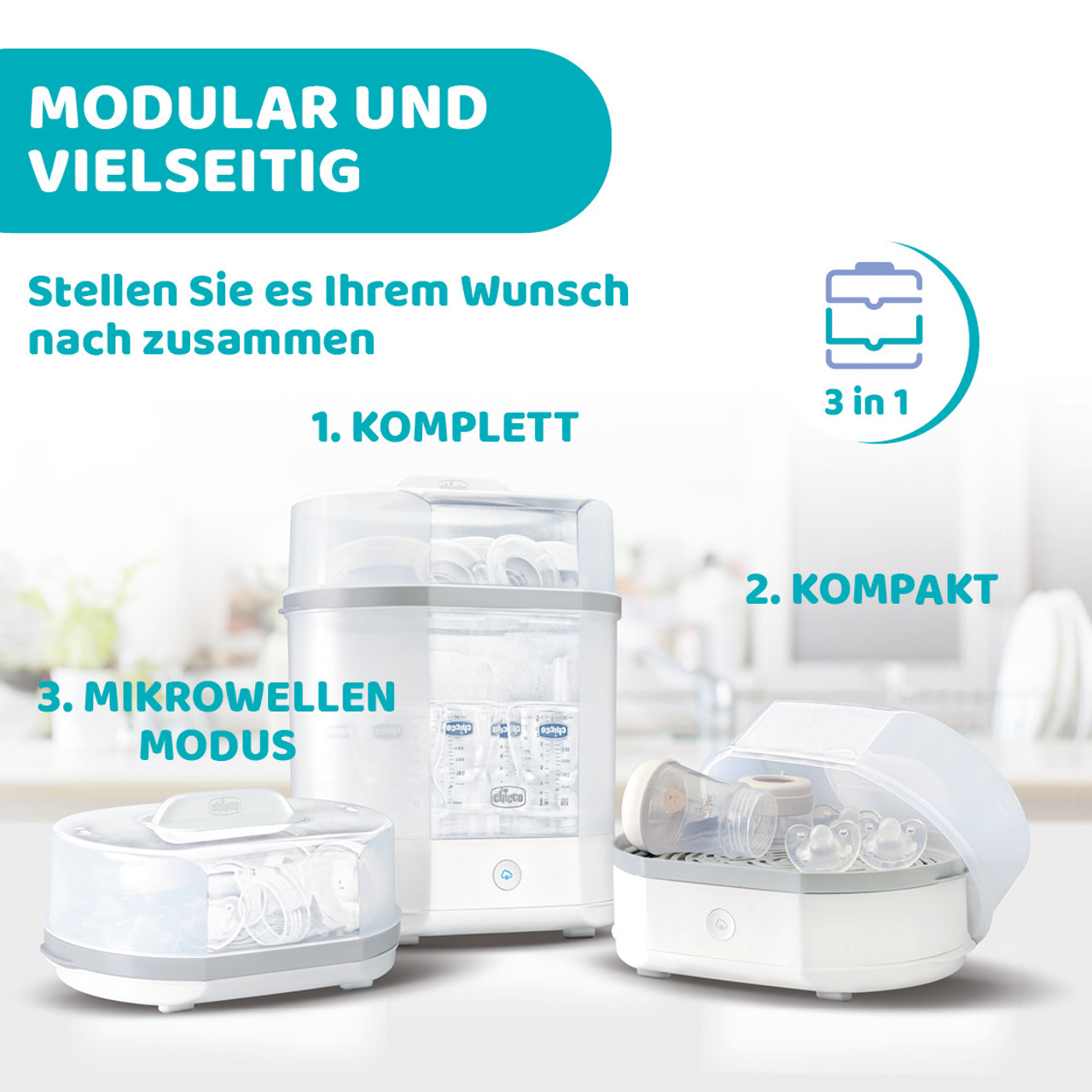 Modularer Sterilisator 3 in 1 null - 3
