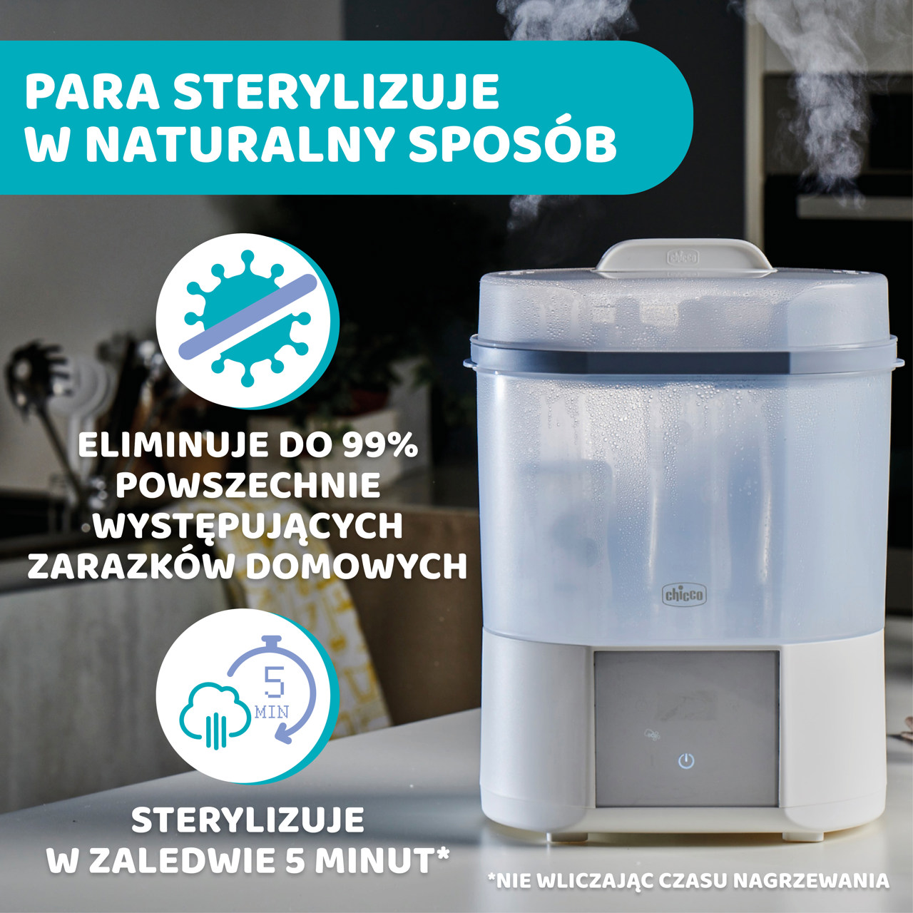 STERYLIZATOR PAROWY Z SUSZARKĄ "ALL IN ONE" null - 2
