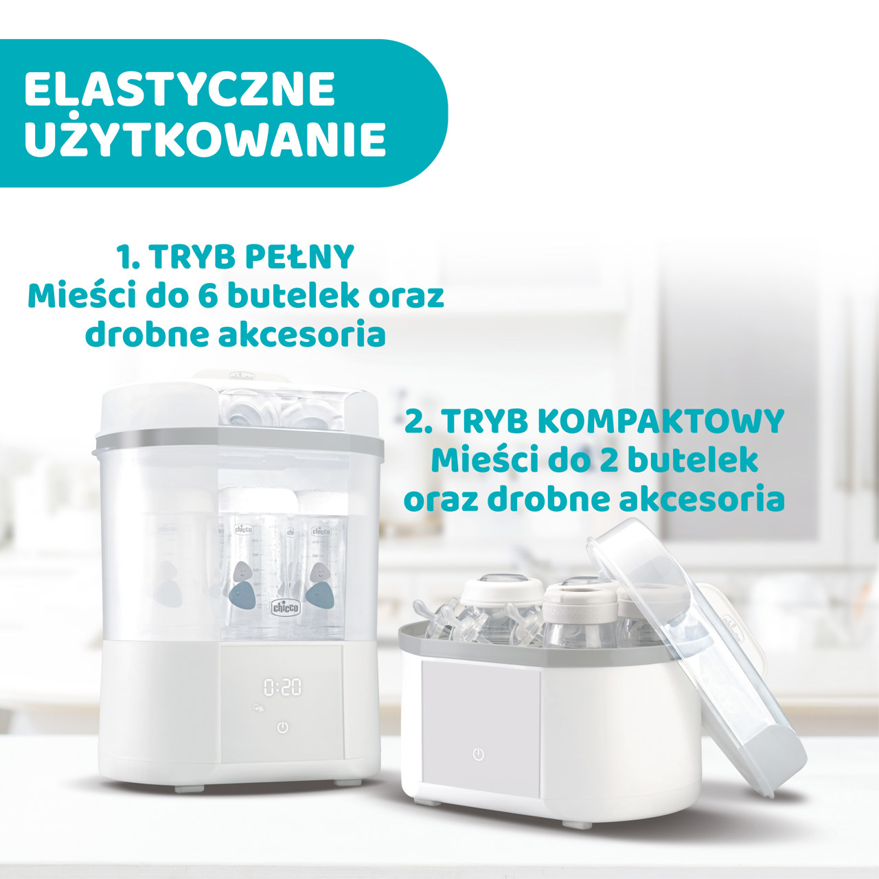 STERYLIZATOR PAROWY Z SUSZARKĄ "ALL IN ONE" null - 1
