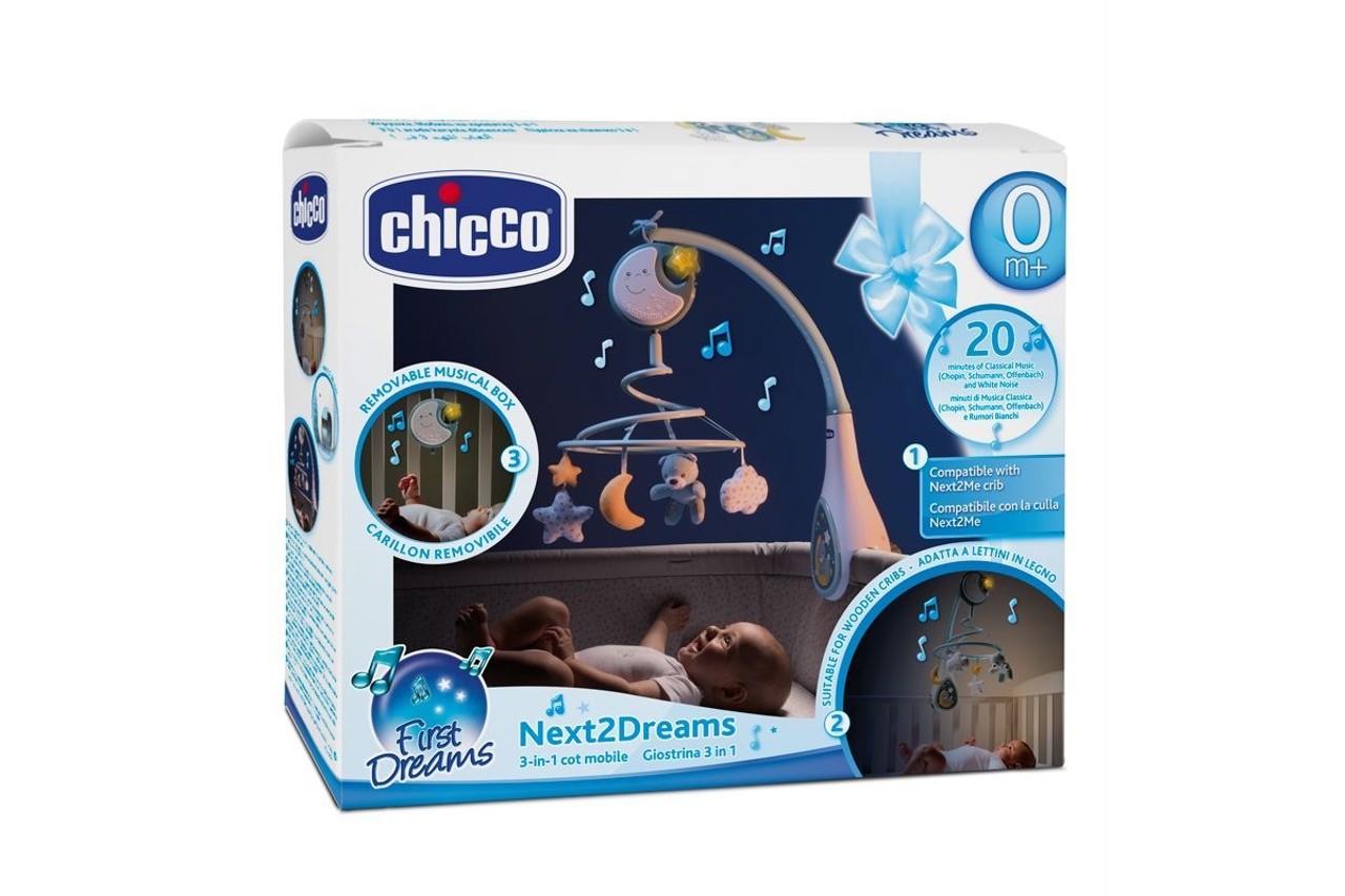 Chicco Next2Dreams Mobile pour Lit Bébé avec Lum…